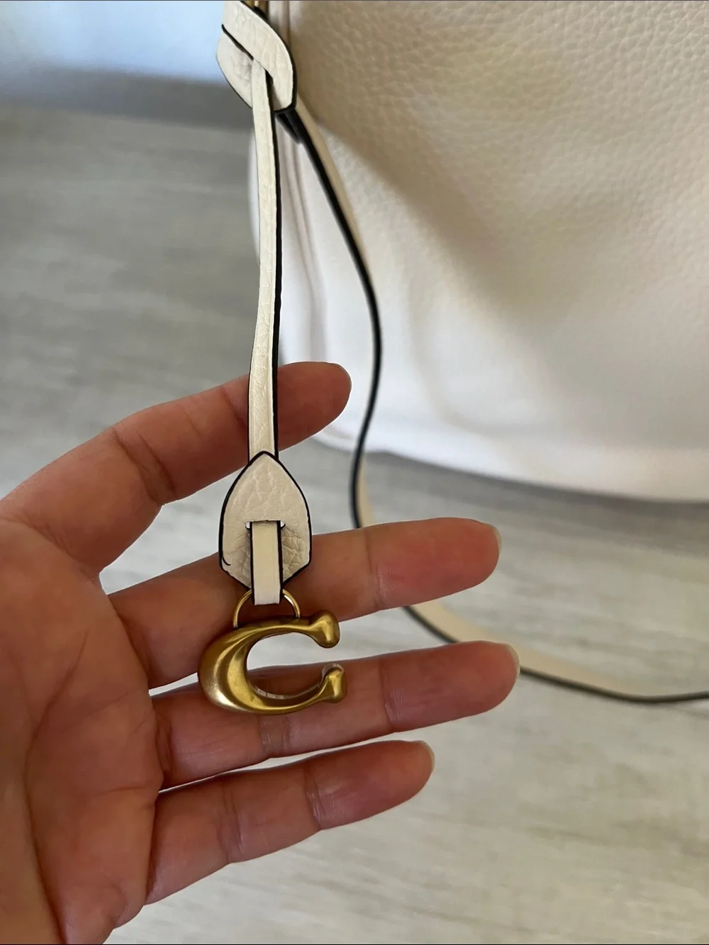 COACH Soft Pebble Leather Cary Shoulder Bag - Picture 4 of 7
